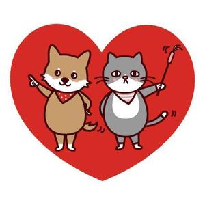 yuki (yuki-mb)さんのほのぼのした犬とネコのイラストへの提案
