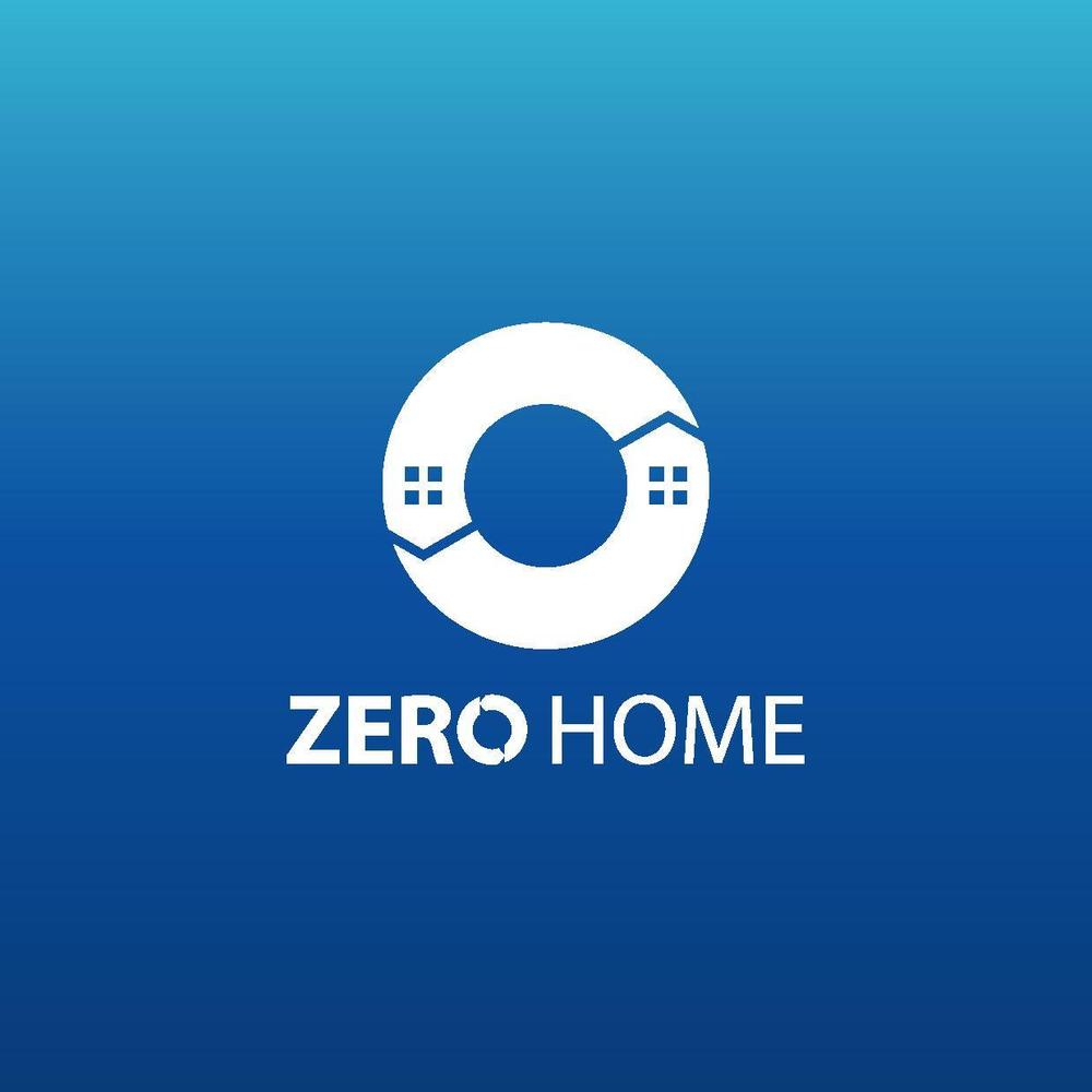 「ZERO　HOMEという会社の名刺用のロゴです」のロゴ作成