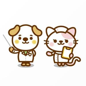 Jelly (Jelly)さんのほのぼのした犬とネコのイラストへの提案