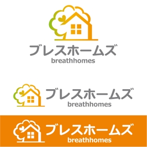 wzsakurai ()さんの住宅会社「ブレスホームズ」のロゴデザインへの提案