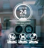 NINA DESIGN (NINA-DESIGN)さんの２４時間営業　文字への提案