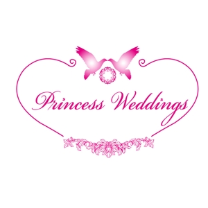 rie-koさんの「Princess Weddings」のロゴ作成への提案