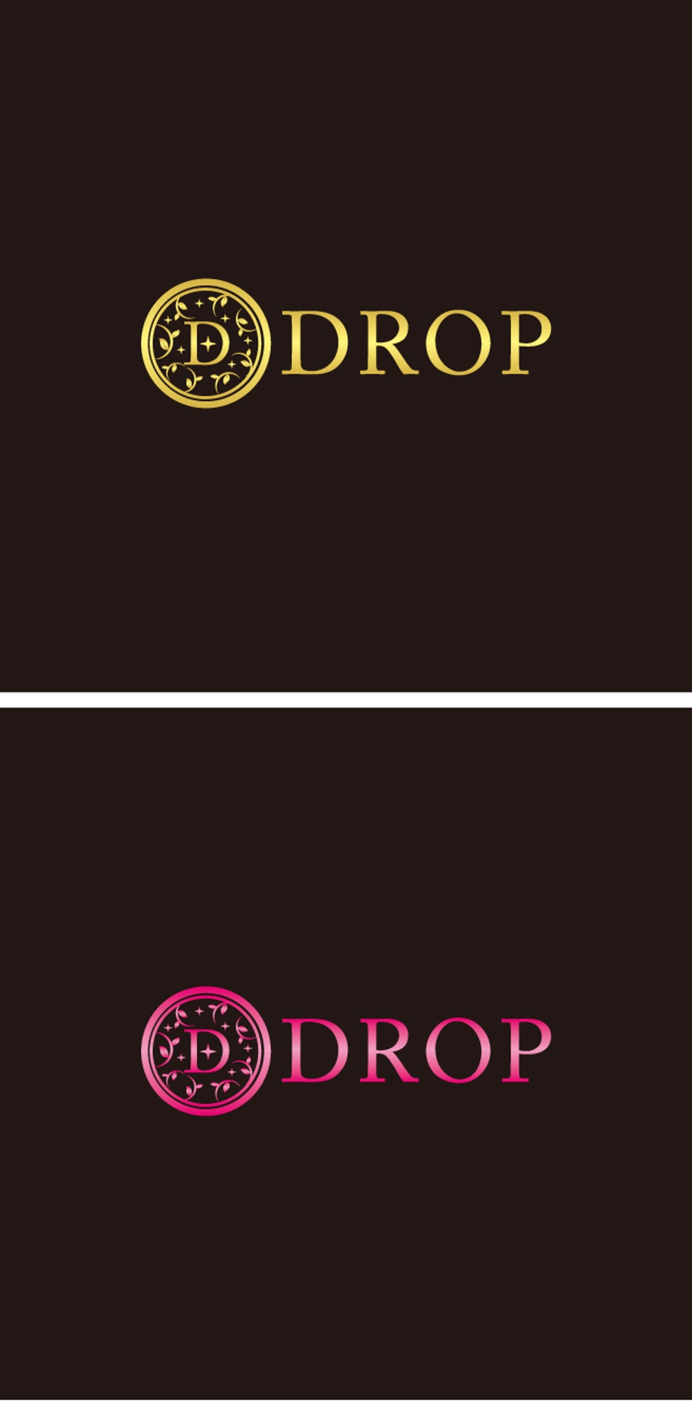 「DROP」のロゴ作成