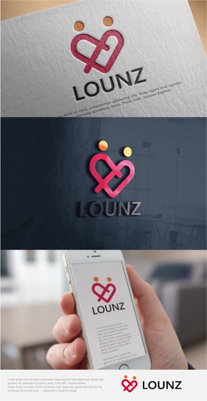 drkigawa (drkigawa)さんのエンタメマッチングアプリ　「LOUNZ」　ロゴへの提案