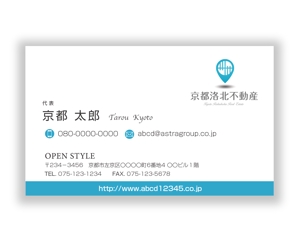mizuno5218 (mizuno5218)さんの【ロゴデータあり】不動産会社（売買専門）「ＯＰＥＮ ＳＴＹＬＥ（オープンスタイル）」の 名刺デザインへの提案