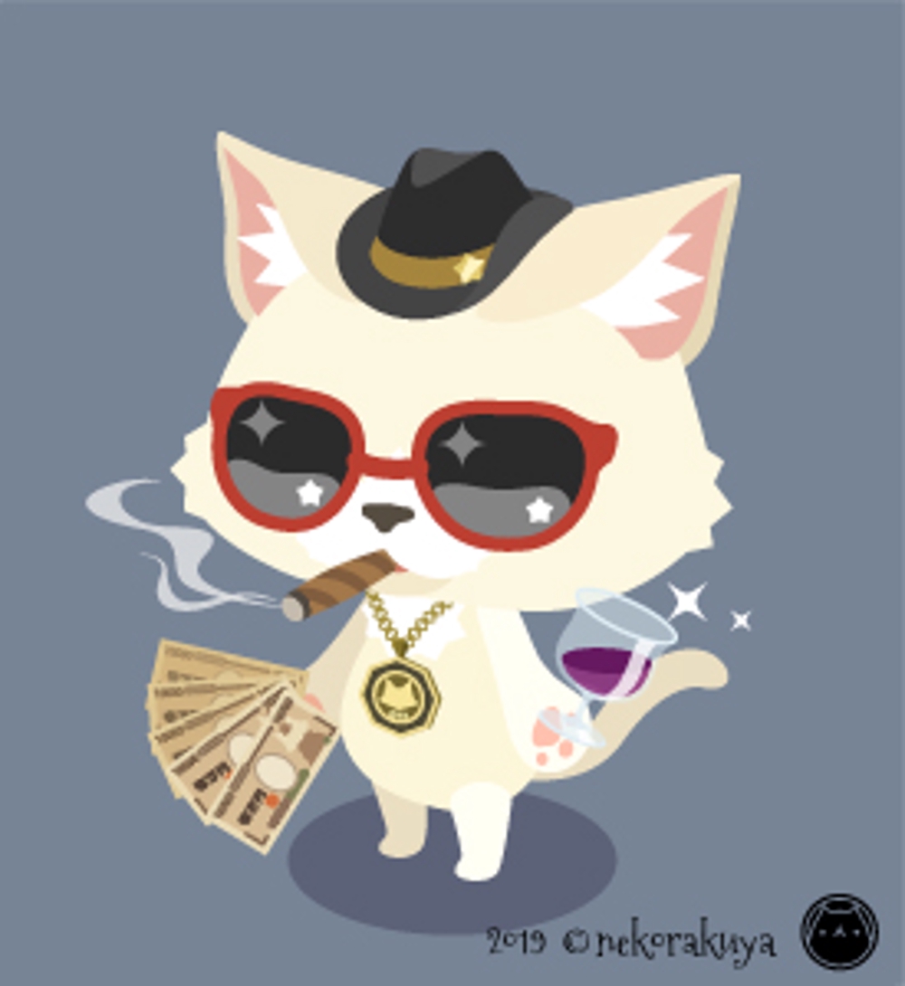 Nekorakuyaさんの事例 実績 提案 Twitterのアイコンのキャラクターデザインで サングラスをかけている猫 モチーフ希望です Studyandco クラウドソーシング ランサーズ