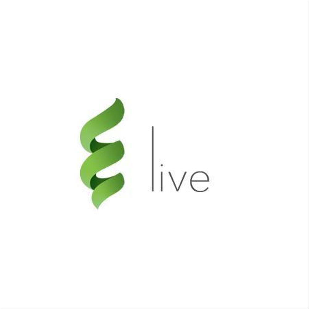 「live」のロゴ作成