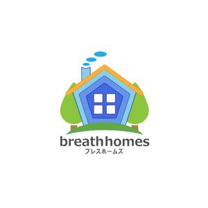 greenseed-design (uchimura01)さんの住宅会社「ブレスホームズ」のロゴデザインへの提案