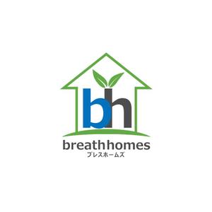 greenseed-design (uchimura01)さんの住宅会社「ブレスホームズ」のロゴデザインへの提案