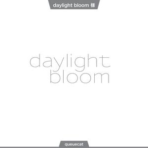 queuecat (queuecat)さんのフラワーアレンジメントレッスンのスタジオロゴ「daylight bloom」のキャピタルロゴへの提案