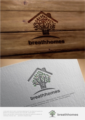 drkigawa (drkigawa)さんの住宅会社「ブレスホームズ」のロゴデザインへの提案