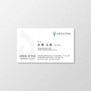 T-aki (T-aki)さんの【ロゴデータあり】不動産会社（売買専門）「ＯＰＥＮ ＳＴＹＬＥ（オープンスタイル）」の 名刺デザインへの提案