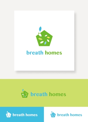 smoke-smoke (smoke-smoke)さんの住宅会社「ブレスホームズ」のロゴデザインへの提案