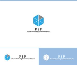 動画サムネ職人 (web-pro100)さんの社内ロゴ「生産改善・開発プロジェクト」係わる社員の名刺・掲示板にロゴ製作依頼への提案