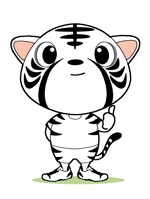 yuji884 (yuji884)さんのトラのキャラクターデザイン（ゆるキャラ系）への提案