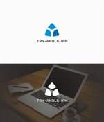 はなのゆめ (tokkebi)さんの会社名「TRY-ANGLE-WIN」のロゴへの提案