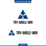 queuecat (queuecat)さんの会社名「TRY-ANGLE-WIN」のロゴへの提案