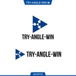 queuecat (queuecat)さんの会社名「TRY-ANGLE-WIN」のロゴへの提案