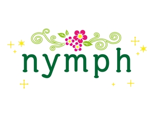 アサ (hoozukihuusen)さんの「nymph 　NYMPH　ニンフ」のロゴ作成への提案