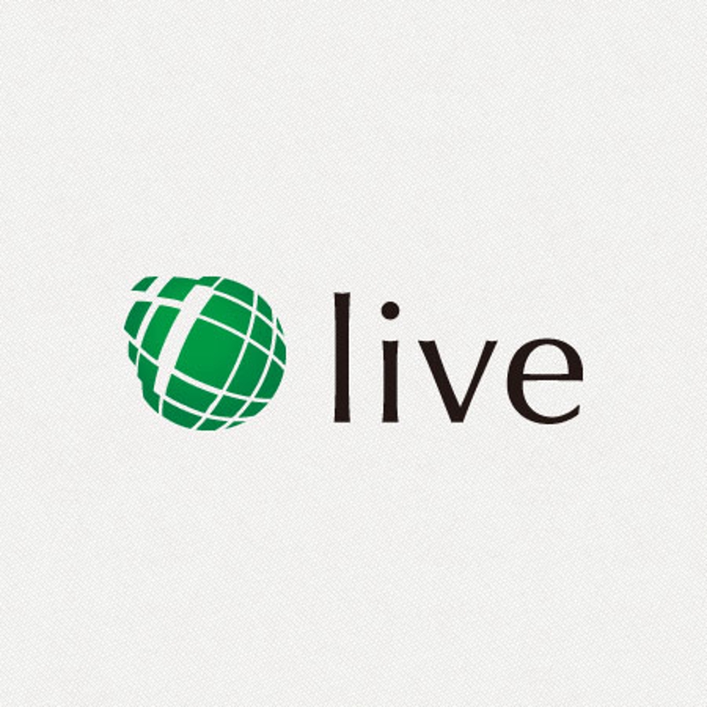 「live」のロゴ作成
