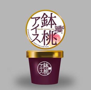 82910001 (82910001)さんの桃シャーベットの上蓋のデザインへの提案