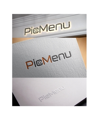 D.R DESIGN (Nakamura__)さんのみんなの写真メニューポータルサイト「PicMenu」のロゴへの提案