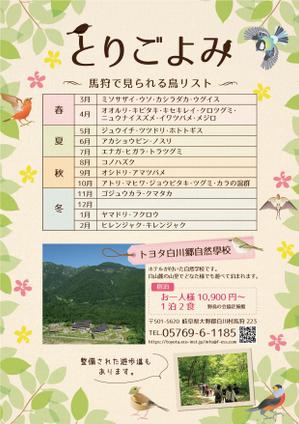 駿 (syuninu)さんの季節ごとにみられる鳥がわかる　野鳥観察者向けのチラシへの提案