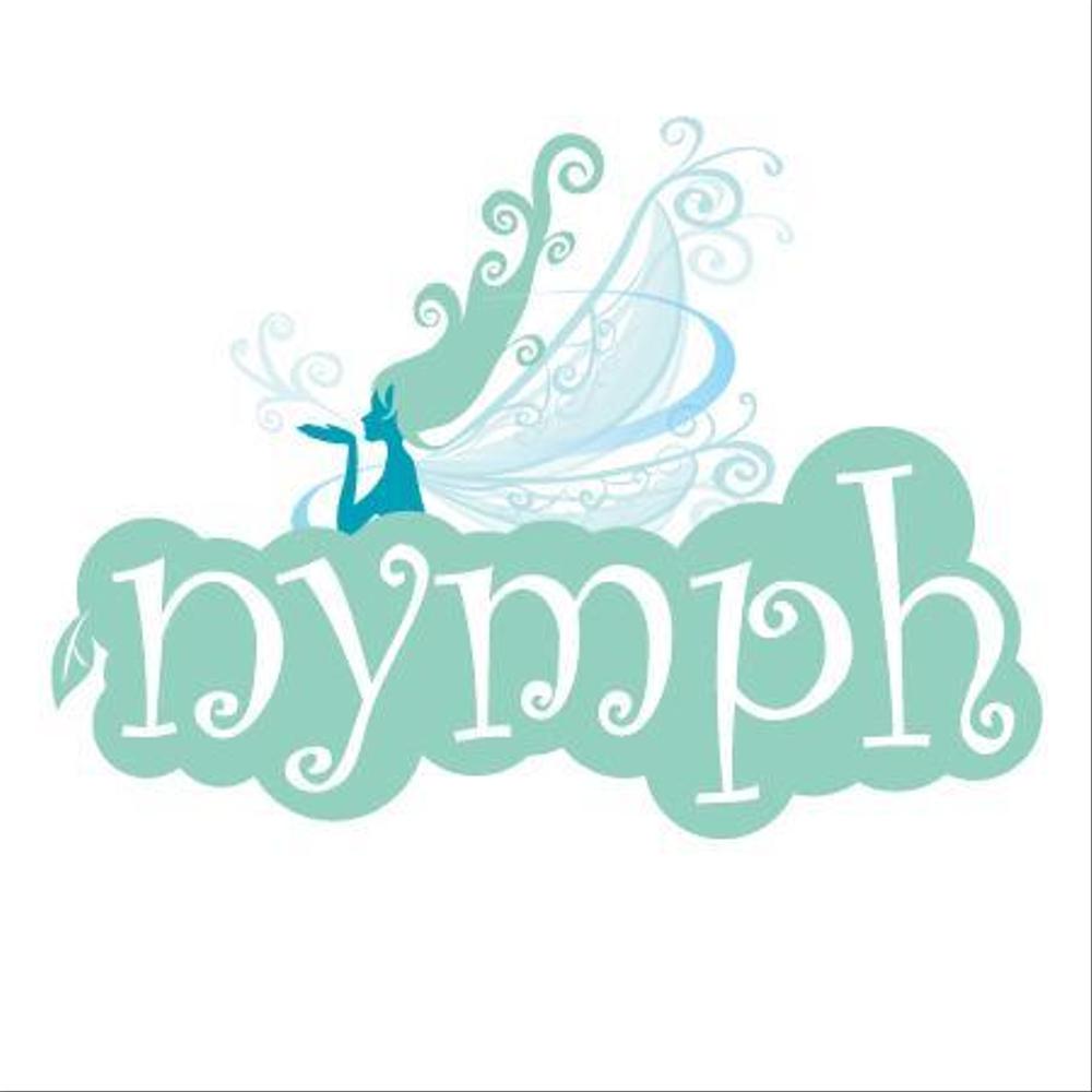「nymph 　NYMPH　ニンフ」のロゴ作成