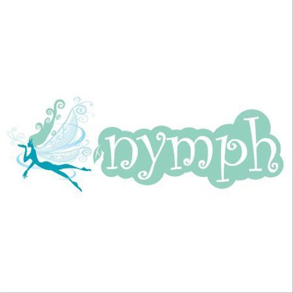 「nymph 　NYMPH　ニンフ」のロゴ作成