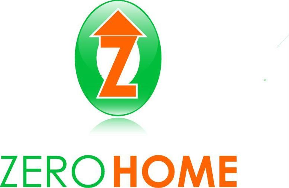 「ZERO　HOMEという会社の名刺用のロゴです」のロゴ作成