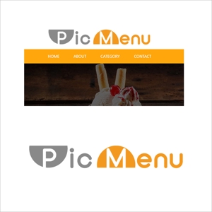 s m d s (smds)さんのみんなの写真メニューポータルサイト「PicMenu」のロゴへの提案