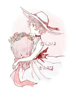 堂介 ()さんの女子向けイラスト募集！【水彩の花・かわいい女の子・北欧風デザインなど】への提案