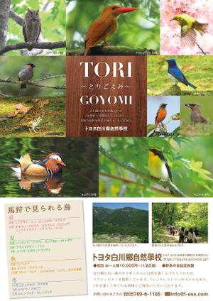 トート (stonefield)さんの季節ごとにみられる鳥がわかる　野鳥観察者向けのチラシへの提案