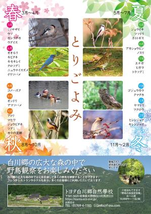 syuuyo (syuuyo)さんの季節ごとにみられる鳥がわかる　野鳥観察者向けのチラシへの提案