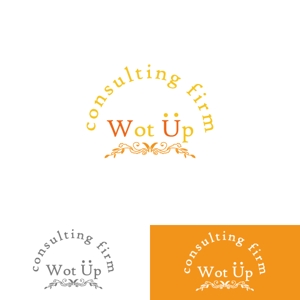 なかやま ()さんのコンサルタント会社の会社名『Wot Up』のロゴ作成依頼への提案