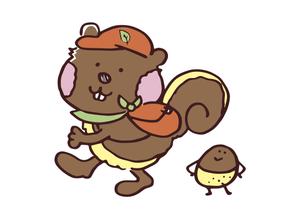 Komorebi design (nekomo)さんのかわいいリスのイラストへの提案