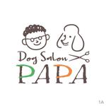 mion graphics (miondesign)さんの新規オープン　カントリーな外観のアットホームで立ち寄りたくなる様なドッグサロン「PaPa」（パパ）のロゴへの提案