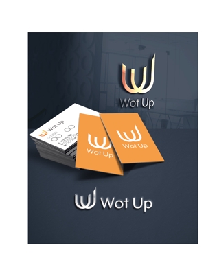 D.R DESIGN (Nakamura__)さんのコンサルタント会社の会社名『Wot Up』のロゴ作成依頼への提案