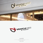 onesize fit’s all (onesizefitsall)さんの自動車販売整備業『ビークルネスト』のロゴをお願いします。への提案