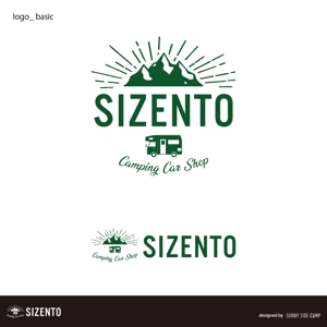 SSC (riicocco)さんのキャンピングカーショップ「SIZENTO(シゼント)」のロゴへの提案
