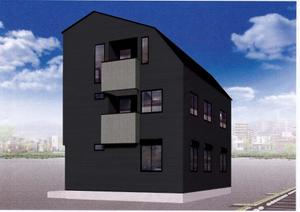 masx88 (masx88)さんの《新築3階建て長屋アパートの外観デザイン募集》選択肢の色の中でおしゃれにへの提案