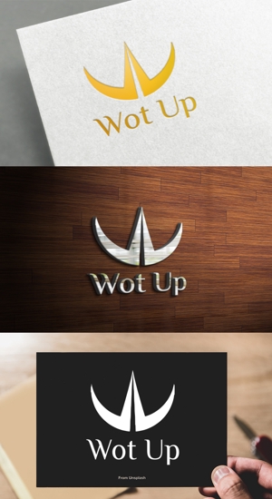 athenaabyz ()さんのコンサルタント会社の会社名『Wot Up』のロゴ作成依頼への提案