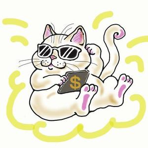 nora-mie ()さんのTwitterのアイコンのキャラクターデザインで「サングラスをかけている猫」モチーフ希望です。への提案