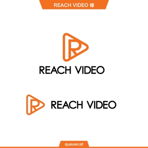 queuecat (queuecat)さんの動画自動生成システム開発会社の「REACH VIDEO」のロゴへの提案
