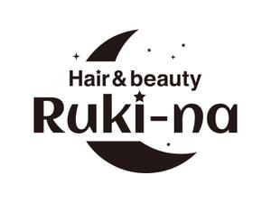 tsujimo (tsujimo)さんの美容室、エステのトータルビューティーサロン「Hair&beauty Ruki-na」のロゴ作成への提案