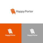 Shiro_Design (Shiro_Design)さんの手荷物配送サービス「Happy Porter」のロゴへの提案