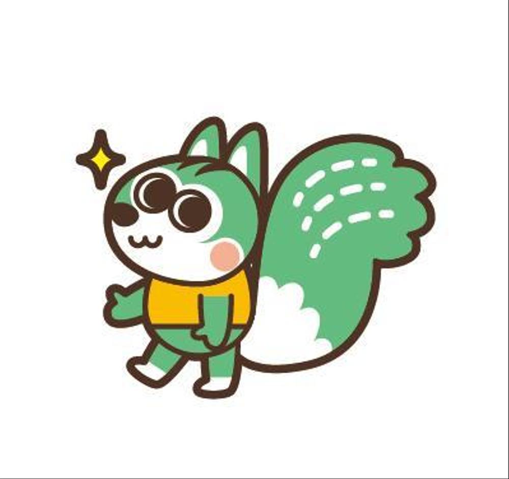 かわいいリスのイラスト