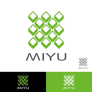 小島デザイン事務所 (kojideins2)さんのキューブウレタンを使用したインテリア「MIYU」シリーズのブランドロゴへの提案