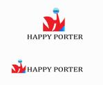 ソラオ (qcooko)さんの手荷物配送サービス「Happy Porter」のロゴへの提案