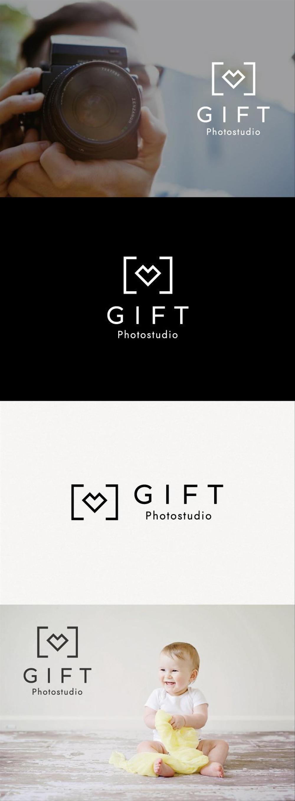 フォトスタジオ創設にともない「Photostudio GIFT」のロゴ制作の依頼